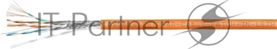 Кабель информационный Cabeus SSTP-4P-CAT.7-PATCH-IN-LSZH кат.7 S/FTP 4 пары 0.55AWG LSZH внутренний 305м оранжевый