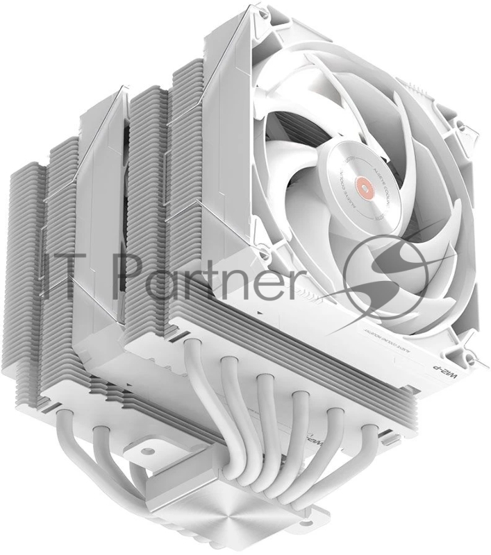 Кулер для процессора Alseye Q120DT Plus белый, 120 мм, медь, 3000 об/мин, 45 дБ, 4 pin PWM, 270 Вт, высота 160 мм