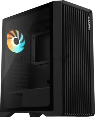 Корпус Gigabyte C103G Glass Black, Midi-Tower, чёрный, закалённое стекло, ARGB подсветка, 1 x 120 мм (в комплекте)