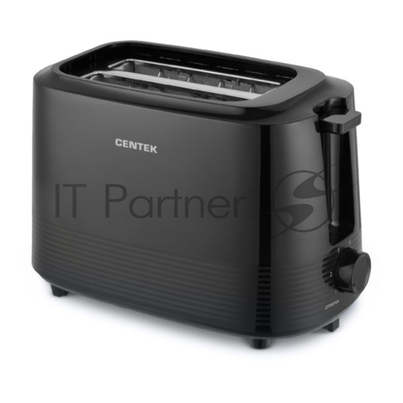 Тостер Centek CT-1433 черный, 750 Вт, 2 слота
