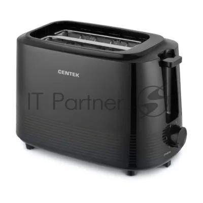 Тостер Centek CT-1433 черный, 750 Вт, 2 слота