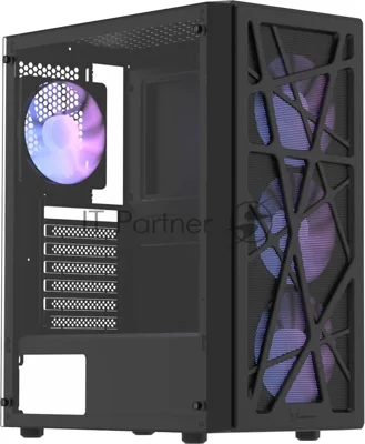 Корпус Formula Mana AR V2 Black, Midi-Tower, чёрный, 3 x 120 мм