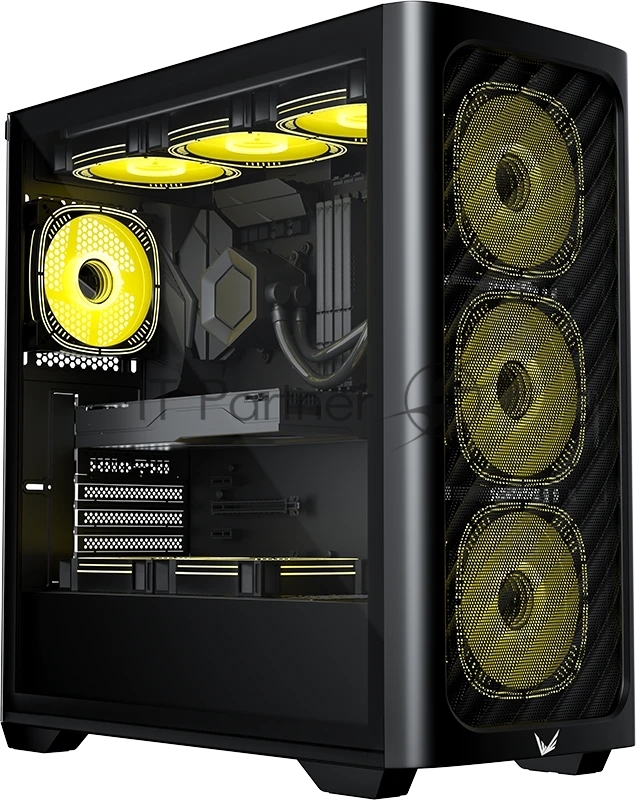 Корпус Formula Air Power G3 Plus Black, Mini-Tower, чёрный, 3 x 120 мм