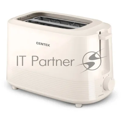 Тостер Centek CT-1433 слоновая кость, 750 Вт, 2 слота