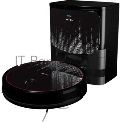 Робот-пылесос Atvel R80 Base черный, 2600 мА*ч Li-Ion, уборка влажная/сухая, пылесборник контейнер 0.34 л