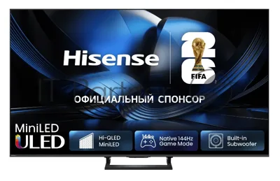 Телевизор Hisense 75" 75U7S угольно-серый Mini LED 4K UHD 144Hz Smart TV