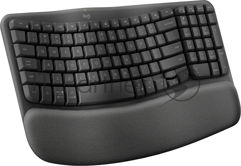 Клавиатура Logitech Wave Keys беспроводная, Bluetooth, радиоканал, серый