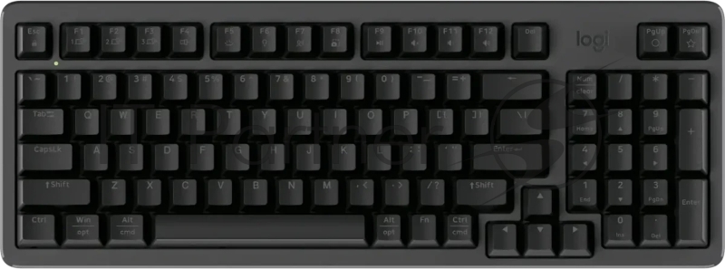 Клавиатура Logitech K868 гибридная, USB Type-A, Bluetooth, радиоканал, чёрный