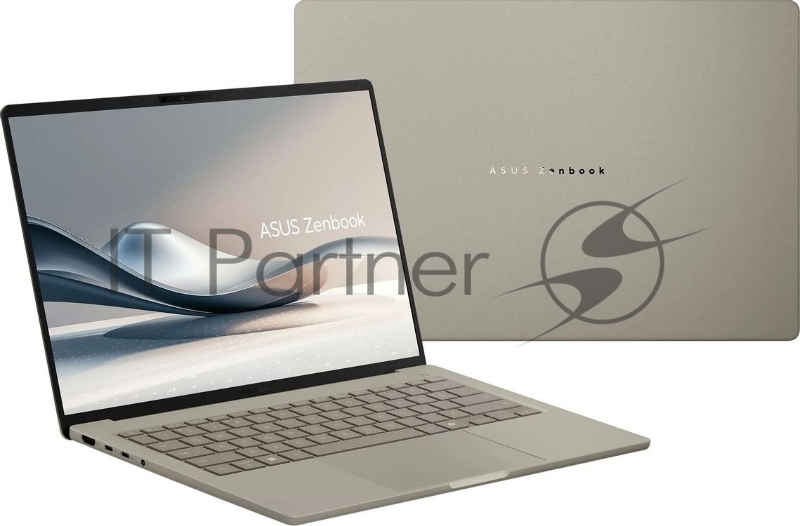 Ноутбук Asus Zenbook 14 UX3407NA-QD100W/14"/OLED/Qualcomm Snapdragon X2 Elite/32Gb/1Tb SSD/Qualcomm Adreno/Windows 11 Home/бежевый/0.99kg