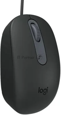 Мышь Logitech M86 черный оптическая 1000dpi USB для ноутбука (910-007661)