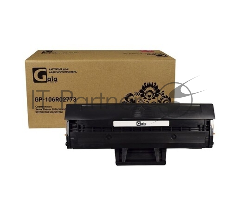 Картридж GP-106R02773 для принтеров Xerox Phaser 3020/WorkCentre 3025/3020BI/3025BI/3025NI 2 шт по 1500 копий в упаковке GalaPrint