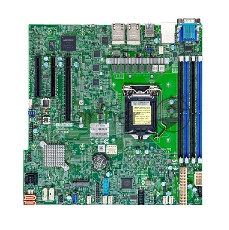 Материнская плата Supermicro X12STH-LN4F, LGA1200, Intel C256, 4xDDR4, 8xSATA, 1xM.2, 1xPCIe 4.0 x16, 2xPCIe 4.0 x4, 1xPCIe 3.0 x4, 1xVGA, 4x 1Gb LAN, 2xUSB 3.2 Gen1, 2xUSB 2.0, microATX