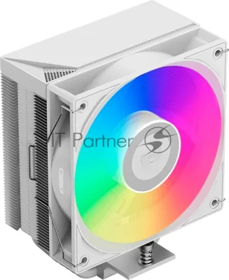 Кулер для процессора PCcooler RT500 TC ARGB, белый, 120 мм, алюминий/медь, 500-2200 об/мин, 34.9 дБ, 4 pin PWM, 240 Вт, высота 152 мм