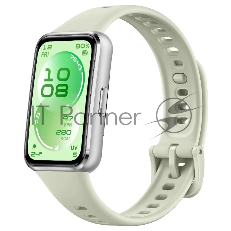 Фитнес-браслет HUAWEI Band 11 BNE-AL00, 1.62" AMOLED, Bluetooth, IP68, зеленый / серебристый