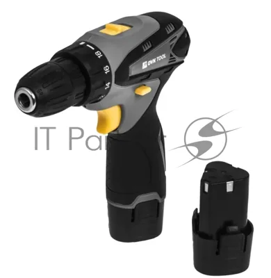 Дрель-шуруповерт Ovk Tools OTCS1AA-12V-1.5A, 12 В, 1,5 Ач, 26 Нм, щеточный