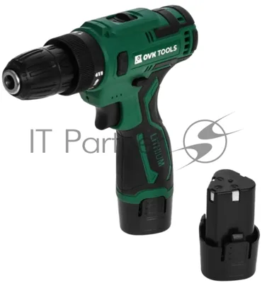 Дрель-шуруповерт Ovk Tools OTCS3AA-12V-1.5A, 12 В, 1,5 Ач, 26 Нм, щеточный