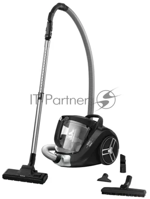 Пылесос Tefal TW4855EA черный, 550 Вт, уборка сухая, пылесборник контейнер 2.5 л
