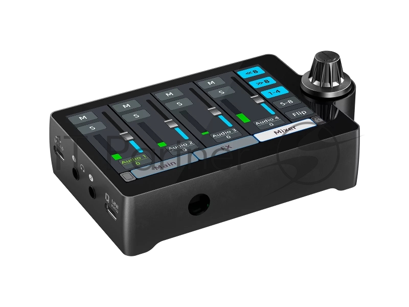 Аудиоинтерфейс USB 110305A3004 Icon AIO2 АЦП/ЦАП 24 бит/192 кГц, 3,9" сенсорный дисплей, цифровой энкодер, динамический диапазон 116 дБ, S/N 116 дБ, усиление на микрофонном входе 63 дБ