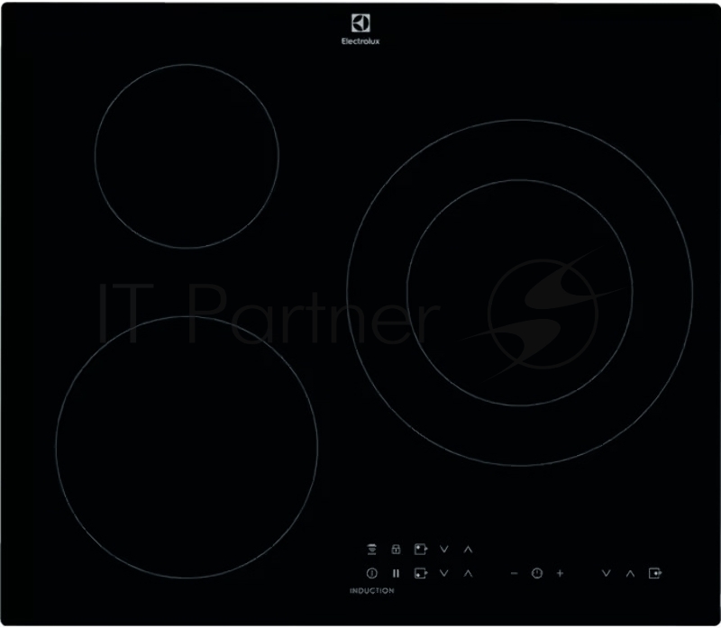 Индукционная варочная поверхность Electrolux LIT60336C, 3 конфорки, с зоной расширения, стеклокерамика, 7350 Вт