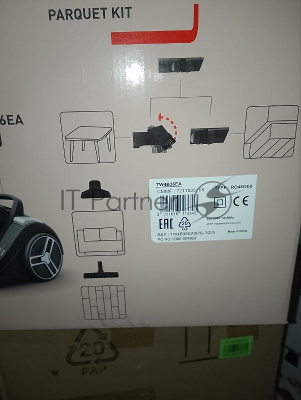 (Поврежденная упаковка) Безмешковый пылесос TEFAL TW4B36EA