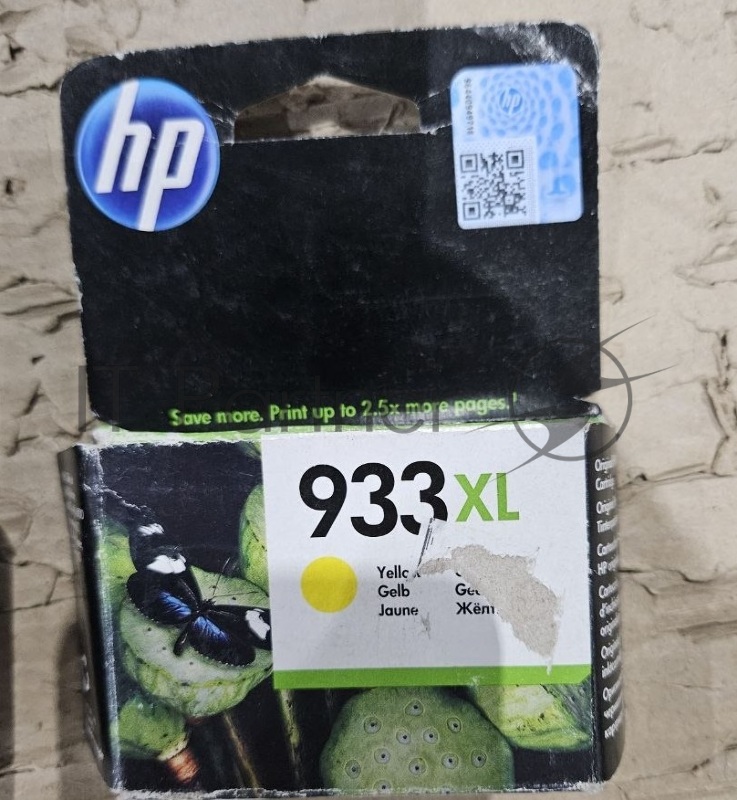 (Поврежденная упаковка) Картридж струйный HP №933XL CN056AE желтый для HP OJ 6700/7100 (825стр.)