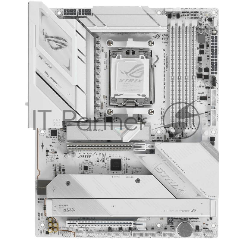 Материнская плата ASUS ROG STRIX B850-A GAMING WIFI7 NEO, AM5, AMD B850, 4xDDR5, 2xSATA 6Gb/s, 4xM.2, 1xPCIe 5.0 x16, 1xPCIe 4.0 x16, 1xHDMI, 1x5Gb LAN, 2xUSB 10Gbps Type-A, 2xUSB 10Gbps Type-C, 6xUSB 5Gbps, 2xUSB 2.0, 2x3.5 мм, 7.1, ATX