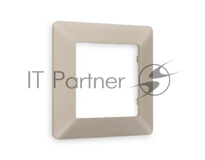 Рамка ALFA Line (Серо-бежевый матовый) 1-ая AF110361
