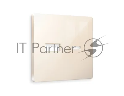 Лицевая панель ALFA (Бежевый глянец) для розетки 2USB тип A+C QUANT AP3110