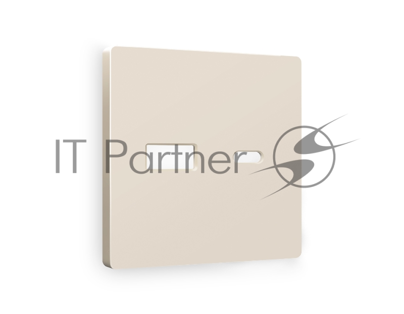Лицевая панель ALFA (Бежевый матовый) для розетки 2USB A+C QUANT AP3310