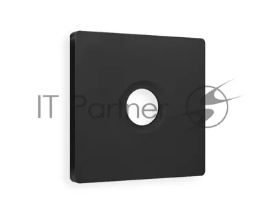 Лицевая панель ALFA (Черный матовый) для TV розетки QUANT AP8130