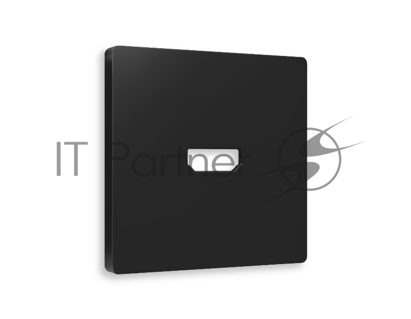 Лицевая панель ALFA (Черный матовый) для HDMI розетки QUANT AP8140
