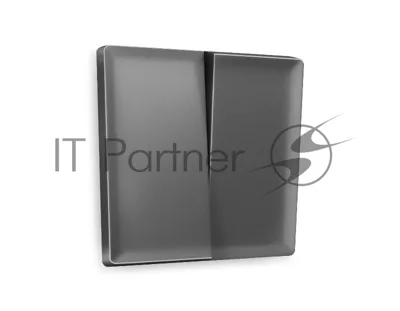 Лицевая панель ALFA (Антрацит серый) для 2-кл выключателей QUANT AP6530