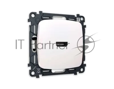 Комплект механизма розетки HDMI 2.0 OMEGA Жемчуг 40V/500mA 2.0GHz 5-18Gbit/s QUANT (OP2140, VM222) MO214010