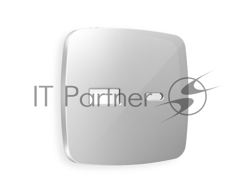 Лицевая панель OMEGA (Серебро глянец) для розетки 2USB тип A+C QUANT OP4110