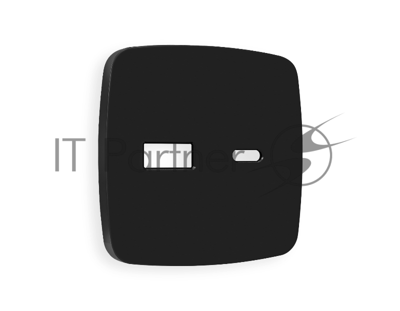 Лицевая панель OMEGA (Черный матовый) для розетки 2USB тип A+C QUANT OP8110