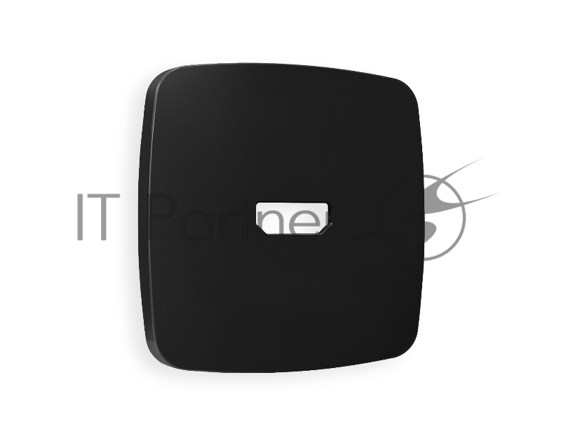 Лицевая панель OMEGA (Черный матовый) для HDMI розетки QUANT OP8140