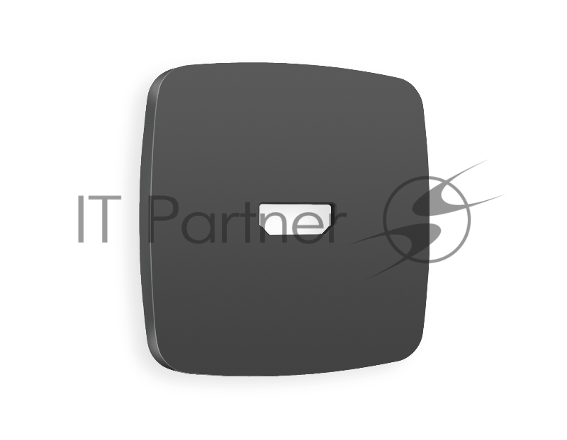 Лицевая панель OMEGA (Графит Мягкое касание) для HDMI розетки QUANT OP9140