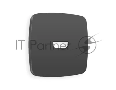 Лицевая панель OMEGA (Графит Мягкое касание) для HDMI розетки QUANT OP9140