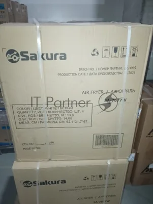 (Распродажа) Аэрогриль Sakura SA-7677W 4л 30мин таймер