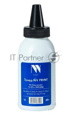 Тонер NVP для HP 1005 (60г) (CB435A,CB436A,CE278X, CE285A,CE390A/X) для HP LaserJet P1002, 1003, 1004, 1005, 1006, 1007, 1008, 1009, LJ-M1120, P1505, M1522M ,LJ Pro M1530, 1536, 1560, 1566, 1600, 1606, LJ Pro M1132, 1134, 1136, 1137, 1210, 1212, 1214, 1217; P1101, 1102, 1103, 1104, 1106, 1108, 1109, LJ-M601, 602, 603, 4555; Canon LBP 3010, 3020, 3100, 3250, 6000, 6020, 6030, 6200, 6230; MF 3010, 4410, 4430, 4450, 4550, 4570, 4580, 4730, 4750, 4780, 4870, 4890 совместимый