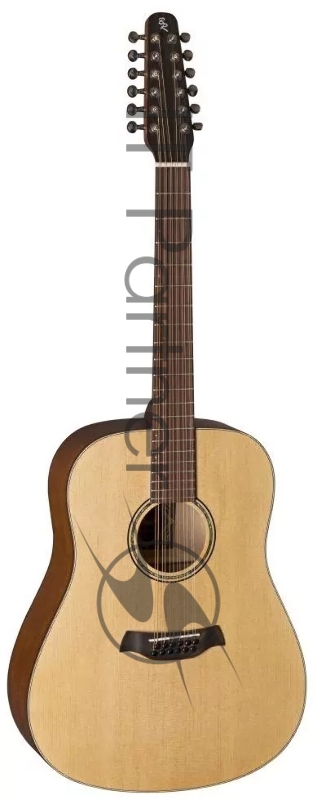 Акустическая гитара BATON ROUGE X11LS/D-12 Кол-во струн: 12, тип корпуса: дредноут, верхняя дека: ель, нижняя дека и обечайки: махагон, гриф: махагон, накладка грифа: овангкол, кол-во ладов: 21, мензура: 630 мм, цвет: натуральный, матовый