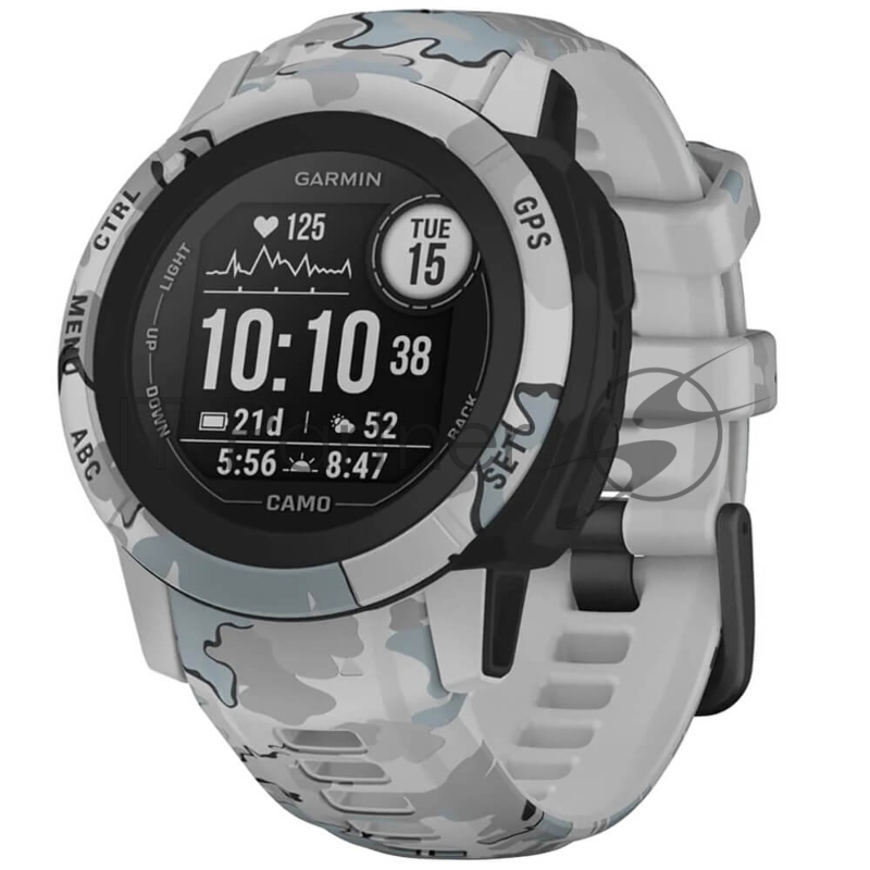Умные часы Garmin Instinct 2S Camo Edition, 1.1" MIP, Bluetooth, ANT+, 10 ATM, черный / серый / камуфляж