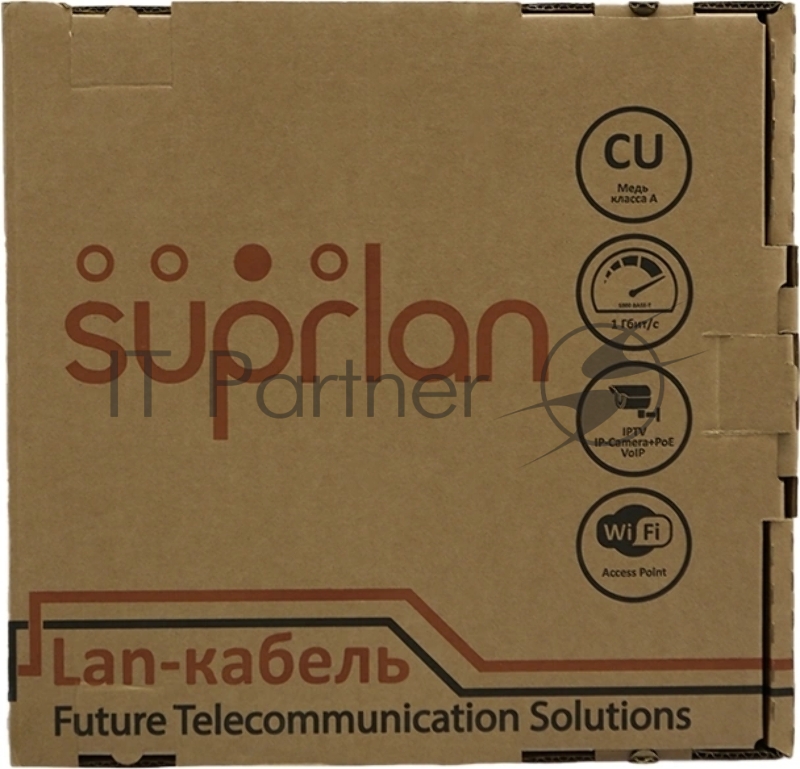 Кабель сетевой информационный Suprlan Six 01-0316-1 кат.6 U/UTP 4 пары 23AWG PVC внутренний 305м серый