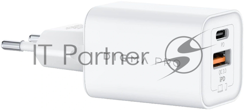 Сетевое зарядное устройство Digma Pro DPW6C 65W 3.25A (PD+QC) USB-C/USB-A универсальное белый (DPW6С6GX11WH)
