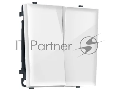 MS103010 Комплект механизма 2-кл выключателя SIGMA Белый глянец 10A-250V QUANT PRO (SP1030, PR115)