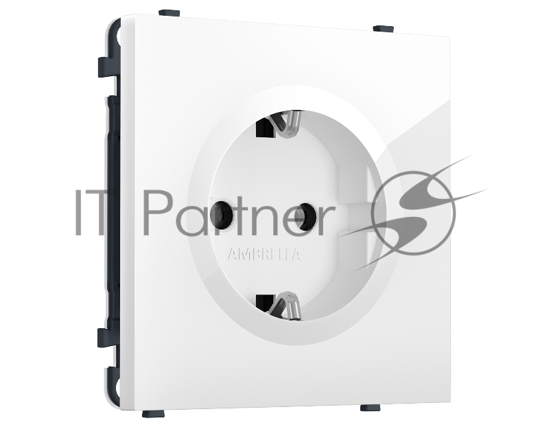 MS106010 Комплект механизма электрической розетки SIGMA Белый глянец 50Hz 2P+E с/з 16A-250V QUANT PRO (SP1060, PR141)