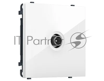 Комплект механизма TV розетки проходной SIGMA Белый глянец 5-1000 MHz 4dB QUANT PRO (SP1130, PR211) MS113030