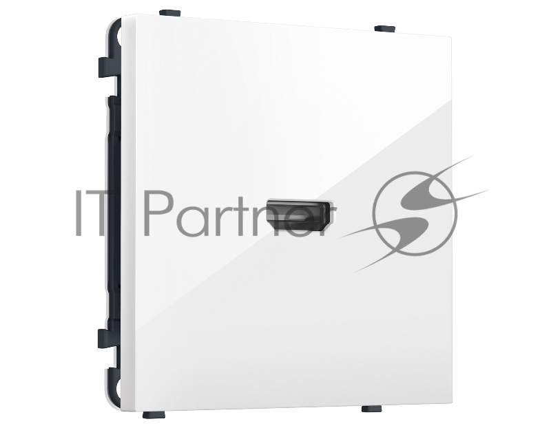 MS114030 Комплект механизма розетки HDMI 2.1 SIGMA Белый глянец 30V/900MS 4K-120HZ 8K-60Hz QUANT PRO (SP1140, PR223)
