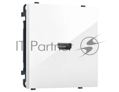 MS114030 Комплект механизма розетки HDMI 2.1 SIGMA Белый глянец 30V/900MS 4K-120HZ 8K-60Hz QUANT PRO (SP1140, PR223)