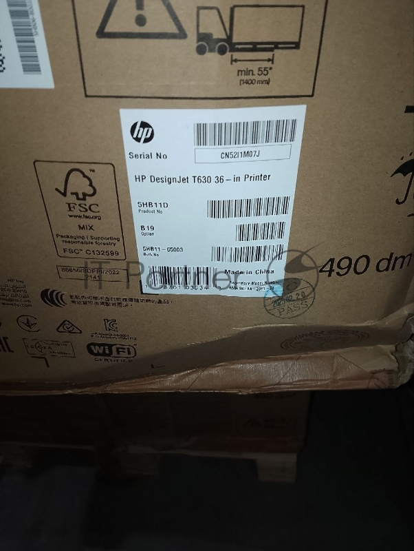 (Поврежденная упаковка) Плоттер HP Designjet T630 (5HB11A/5HB11D) A0/36"